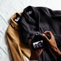 Płaszcz wełniany camel Milano